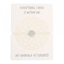 Laden Sie das Bild in den Galerie-Viewer, Armband - Mandala der Gelassenheit - Edelstahl