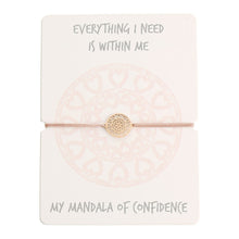 Laden Sie das Bild in den Galerie-Viewer, Armband - Mandala der Zuversicht - rosévergoldet