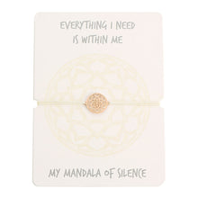 Laden Sie das Bild in den Galerie-Viewer, Armband - Mandala der Ruhe - rosévergoldet