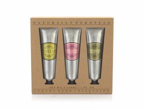 Naturally European Handcreme Set - Ingwer & Limette, Verbena, Rose