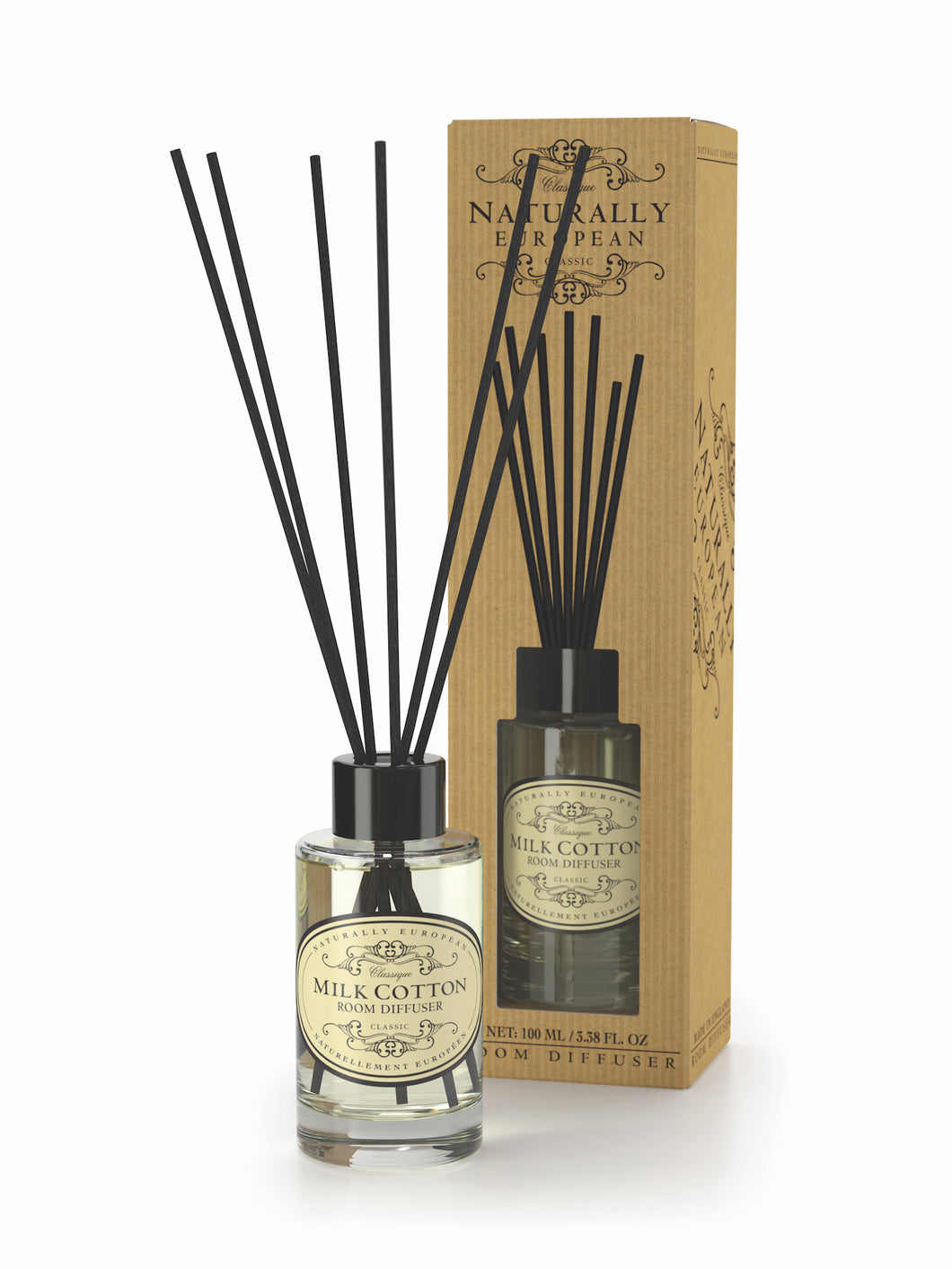 Naturally European Reed Diffuser - Milk & Cotton