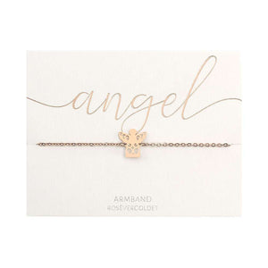 Armband - rosévergoldet - Schutzengel