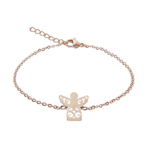 Armband - rosévergoldet - Schutzengel