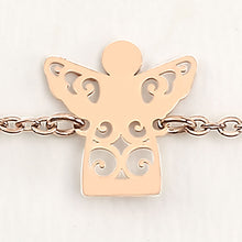 Laden Sie das Bild in den Galerie-Viewer, Armband - rosévergoldet - Schutzengel
