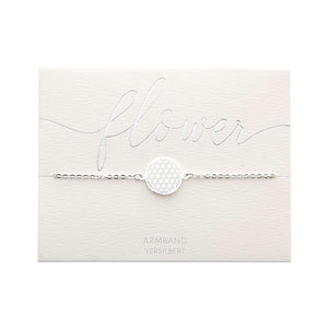 Armband - versilbert - Blume des Lebens