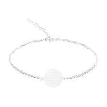Laden Sie das Bild in den Galerie-Viewer, Armband - versilbert - Blume des Lebens
