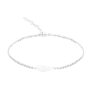Armband - versilbert - Engelsflügel