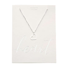Laden Sie das Bild in den Galerie-Viewer, Halskette - versilbert - Herz

