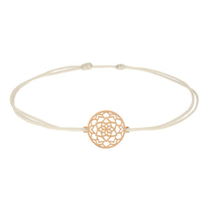 Armband - Mandala der Ruhe - rosévergoldet