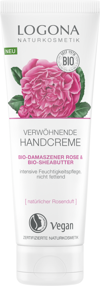 Logona Verwöhnende Handcreme Bio-Damaszener Rose & Bio-Sheabutter